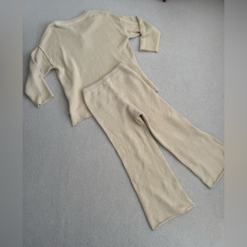 Free People Hailee Sweater Set au lait Small - Picture 5 of 6